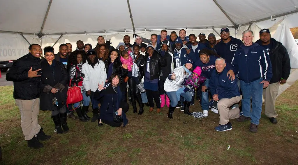 group tent shot day of Jazz Memorial 2014